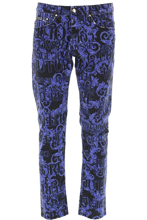 versace jeans sweatpants|Versace denim pants.